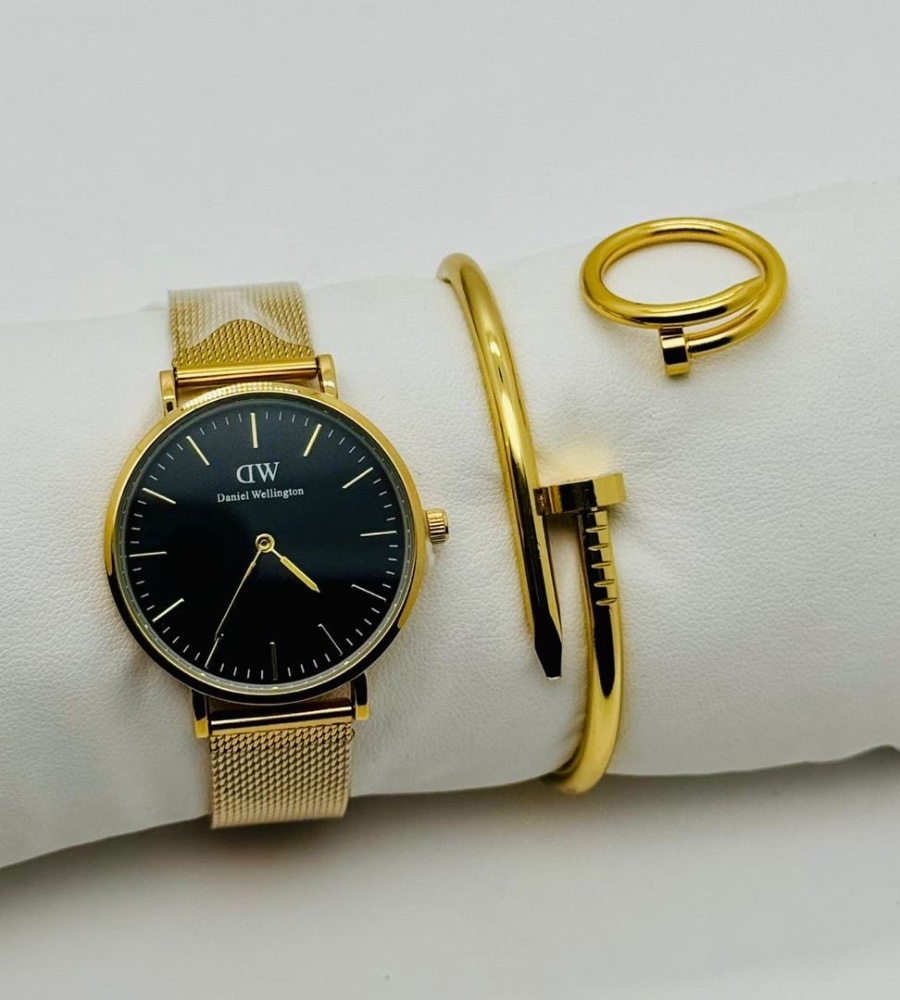 Ensemble 3pieces montres bracelet et bague  - Photo 2