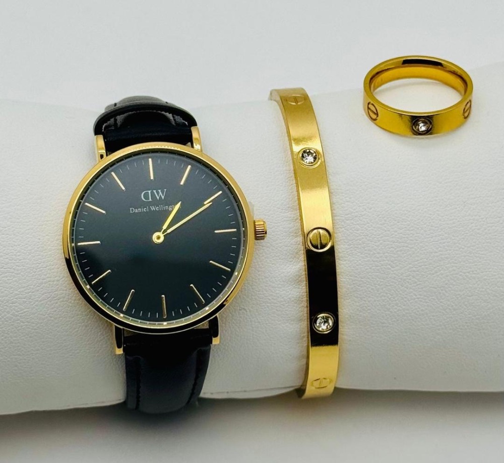 Ensemble 3pieces montres bracelet et bague  - Photo 3