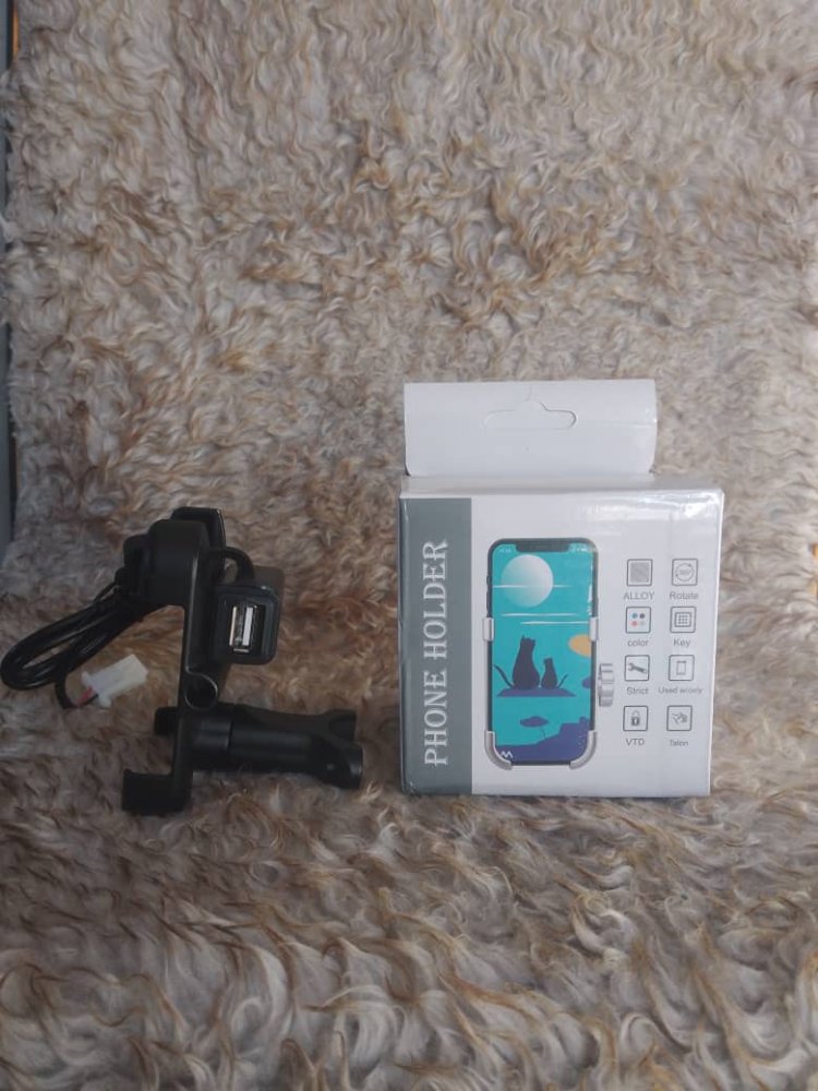 ​🏍️ Support Téléphone Moto &amp; Scooter avec Chargeur USB Intégré – Roulez et Rechargez en Même Temps !