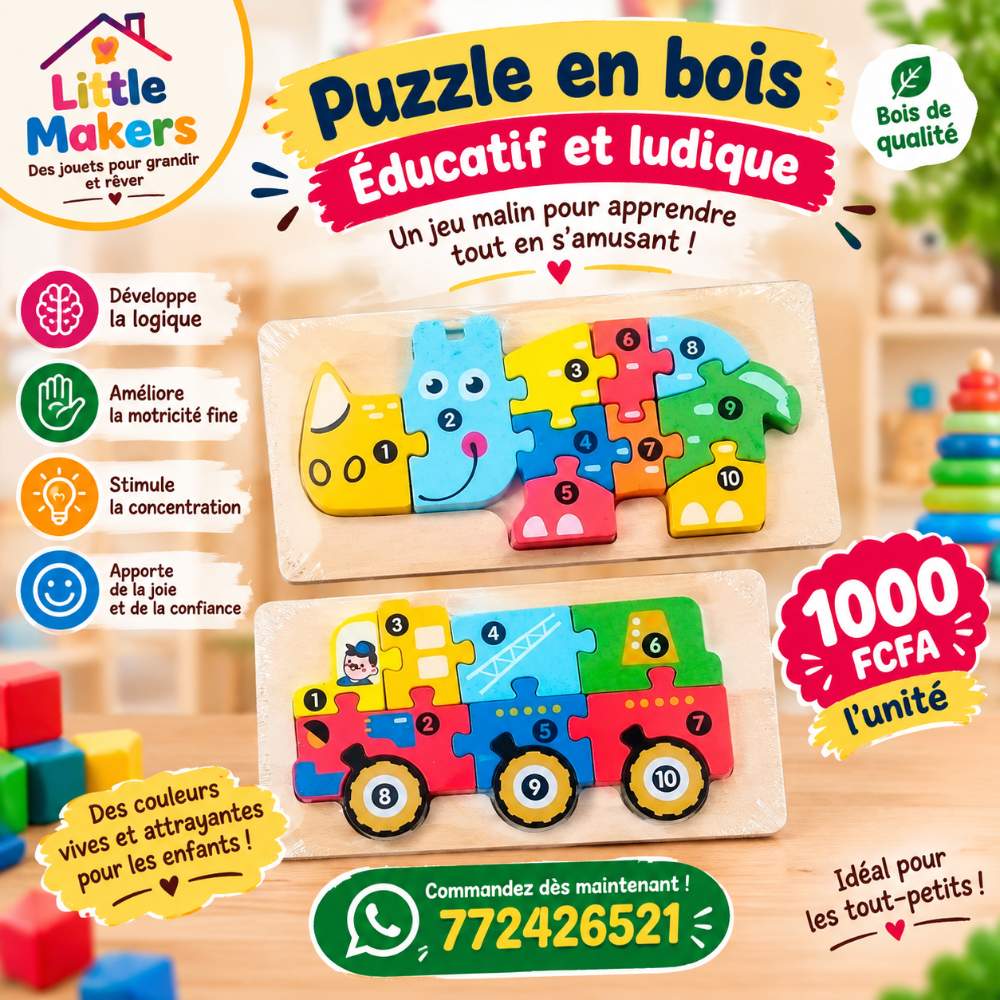 🧸✨ Little Makers 🎨 Jouets d’éveil &amp; éducatifs 🧠 Apprendre en s’amusant ! 💛 Éveillons la créativité des petits  - Photo 2