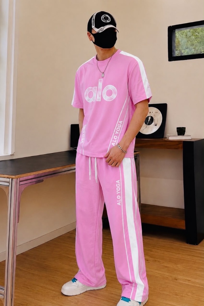 Ensemble t-shirt + pantalon large