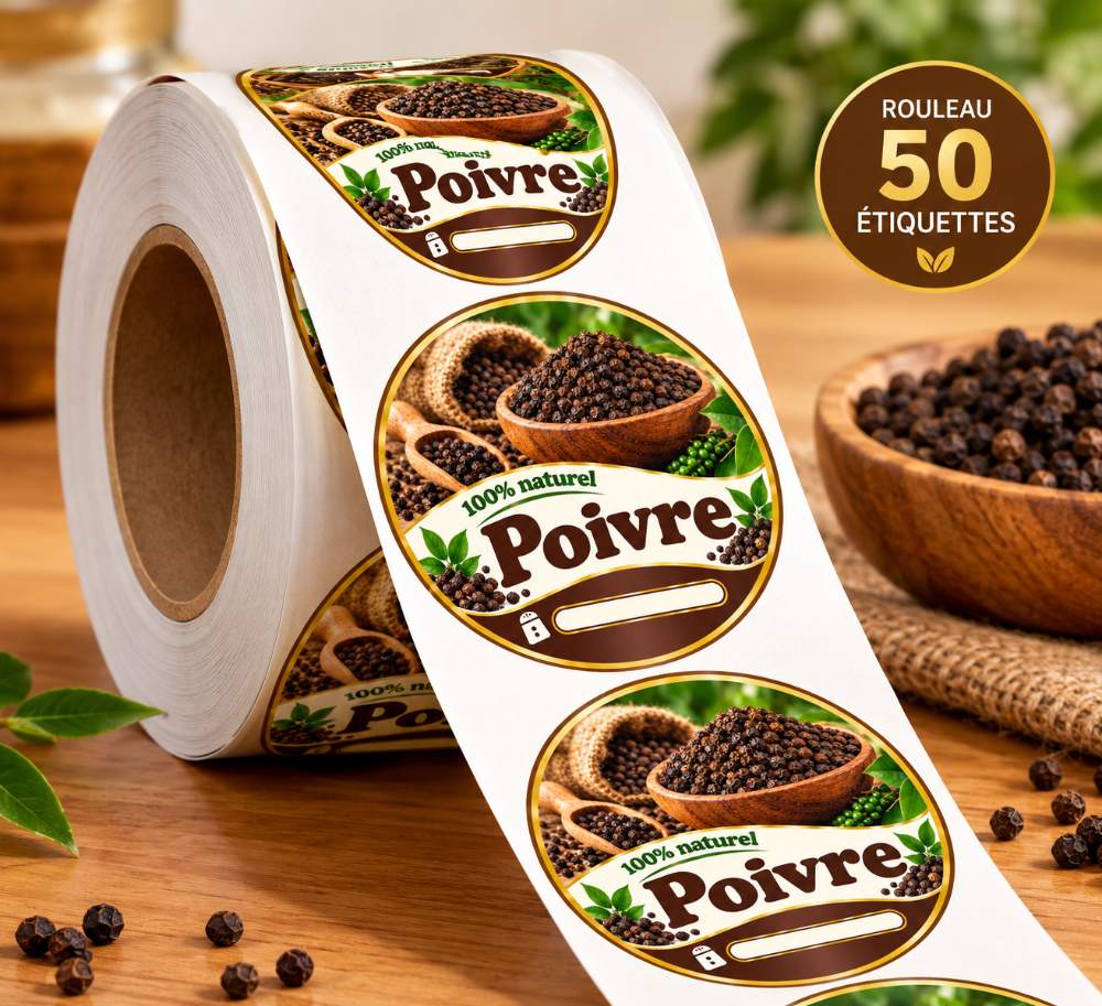 Étiquettes préconçus...pour enfant et épices