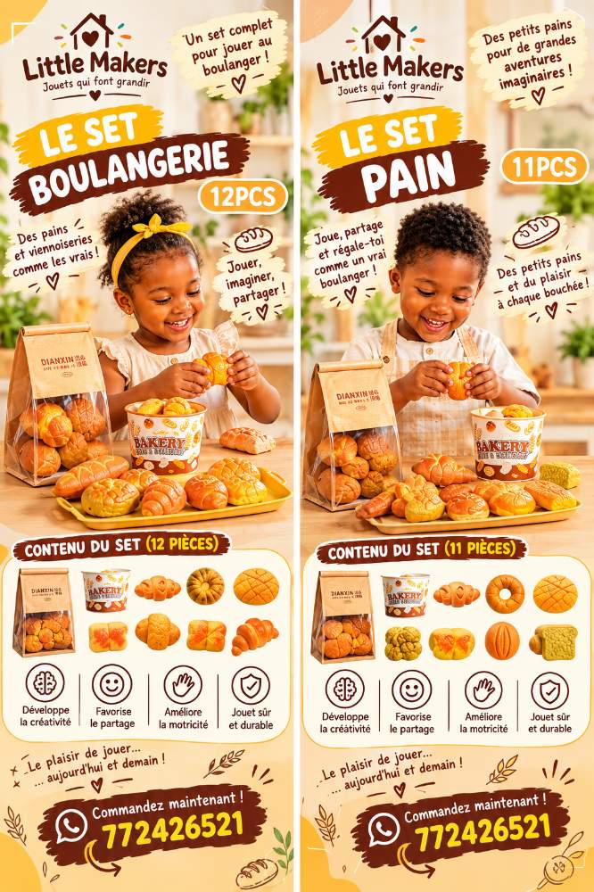 🧸✨ Little Makers 🎨 Jouets d’éveil &amp; éducatifs 🧠 Apprendre en s’amusant ! 💛 Éveillons la créativité des petits .